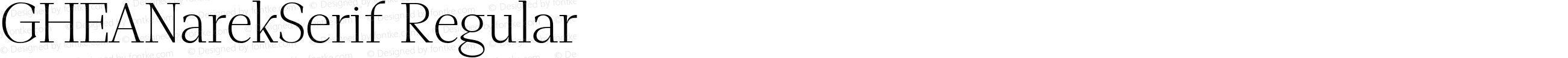 GHEANarekSerif Regular