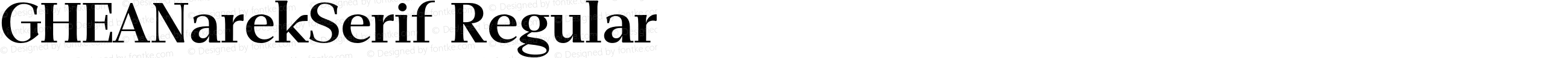GHEANarekSerif Regular