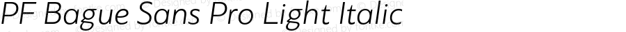 PFBagueSansPro-LightItalic