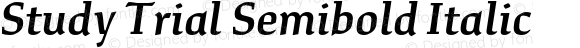 Study Trial Semibold Italic