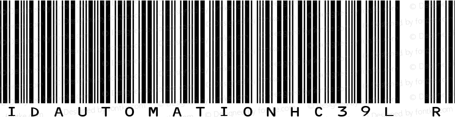 IDAutomationHC39L Regular Version 5.02 2005