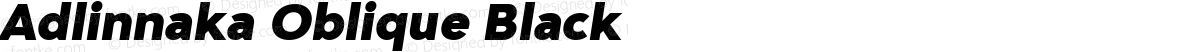 Adlinnaka Oblique Black