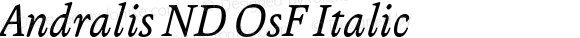 Andralis ND OsF Italic