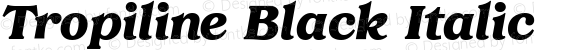 Tropiline Black Italic