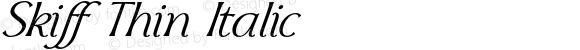 Skiff Thin Italic