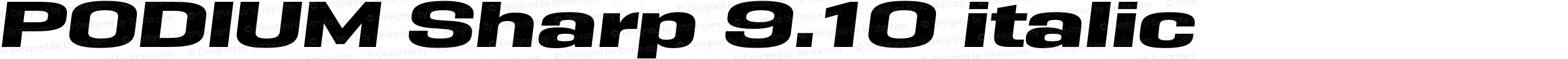 PODIUM Sharp 9.10 italic