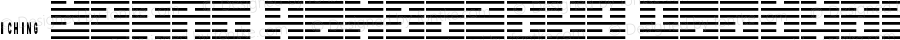 I Ching Hexagrams Regular