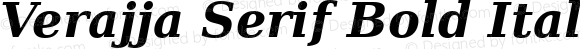 Verajja Serif Bold Italic