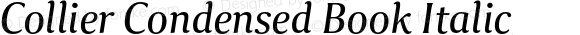 Collier Condensed Book Italic
