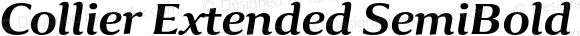 Collier Extended SemiBold Italic