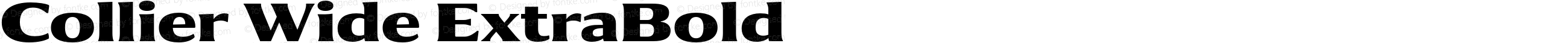 Collier Wide ExtraBold