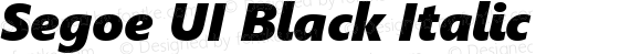 Segoe UI Black Italic