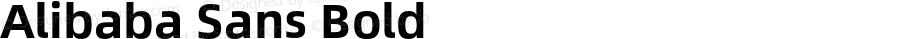 Alibaba Sans Bold