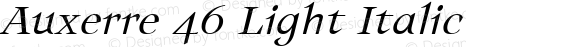 Auxerre 46 Light Italic