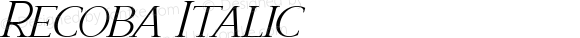 Recoba Italic