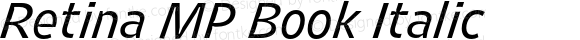 Retina MP Book Italic