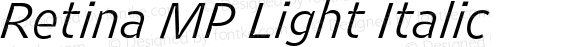 Retina MP Light Italic