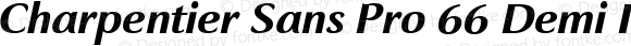 Charpentier Sans Pro 66 Demi Italique