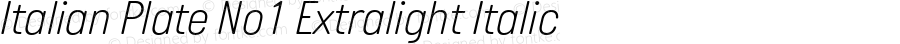 ItalianPlateNo1-ExtralightItalic