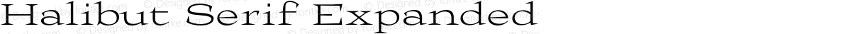 Halibut Serif Expanded