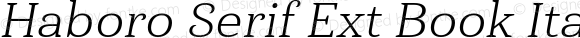 HaboroSerifExt-BookItalic