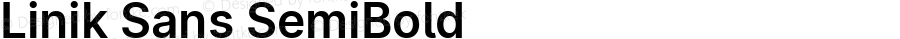 Linik Sans SemiBold