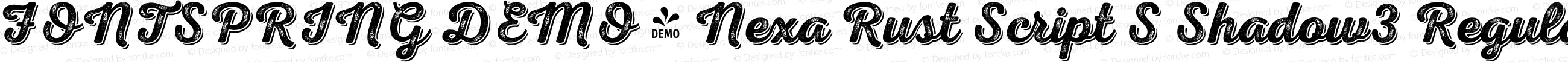 FONTSPRING DEMO - Nexa Rust Script S Shadow3 Regular