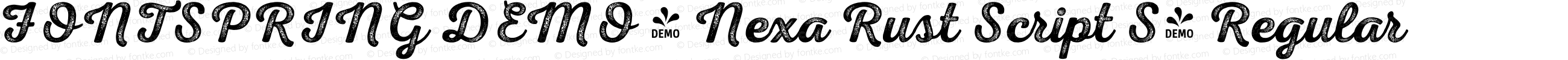 FONTSPRING DEMO - Nexa Rust Script S4 Regular