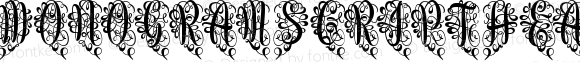 Monogram Script Heart Regular