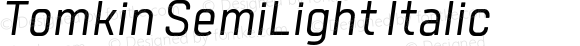 Tomkin-SemiLightItalic