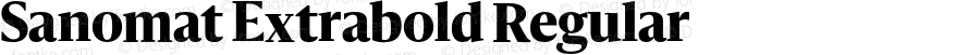 Sanomat Extrabold Regular