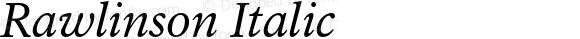 Rawlinson Italic