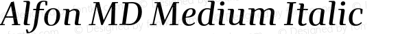 Alfon MD Medium Italic