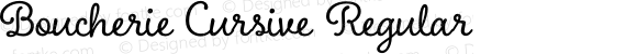 Boucherie Cursive Regular