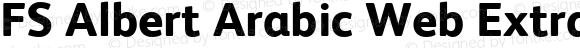FS Albert Arabic Web ExtraBold Regular