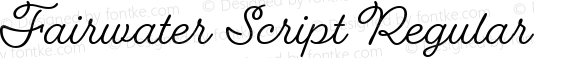 Fairwater Script Regular