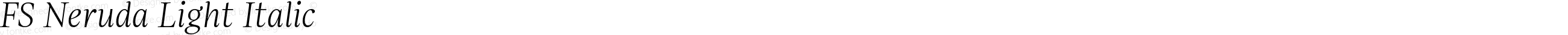 FSNerudaLightItalic