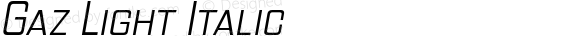 Gaz Light Italic