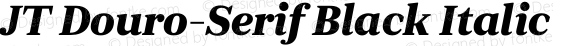 JT Douro-Serif Black Italic