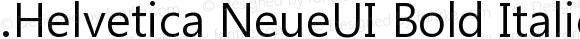 .Helvetica NeueUI Bold Italic