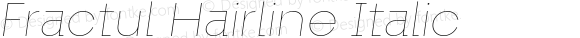 Fractul-HairlineItalic