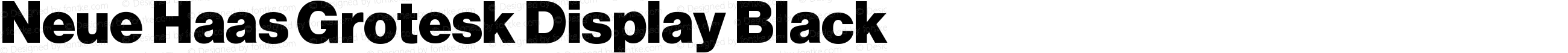 Neue Haas Grotesk Display Black