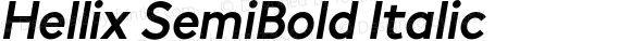 Hellix SemiBold Italic