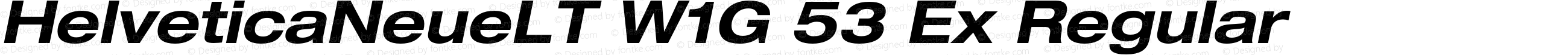 Helvetica Neue LT W06 73BdExObl