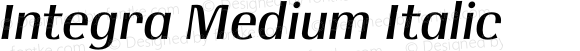 Integra Medium Italic