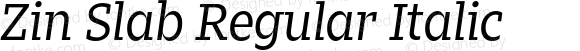 ZinSlab-RegularItalic