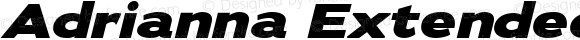 Adrianna Extended ExtraBold Italic