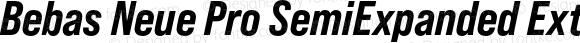 Bebas Neue Pro SemiExpanded ExtraBold Italic