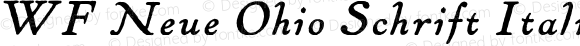 WF Neue Ohio Schrift Italic