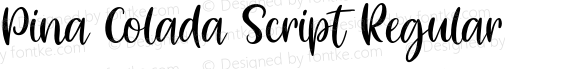 Pina Colada Script Regular